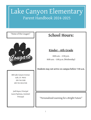 2024-2025 Parent Handbook